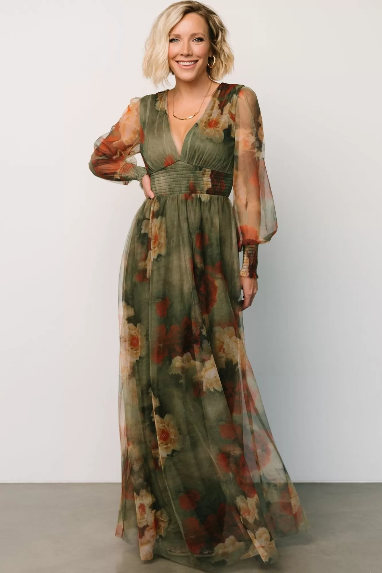 Baltic Born Maxi Dresses | Maxi Dresses | Layla Tulle Maxi Dress | Olive + Rust