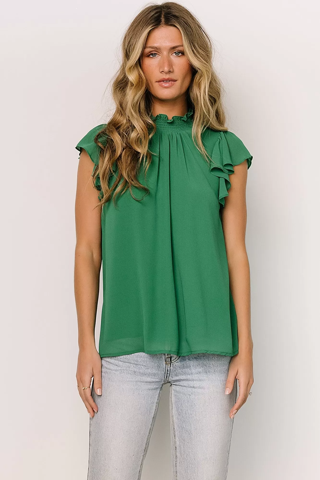 Baltic Born Blouses + Shirts | Leah Mock Neck Top |