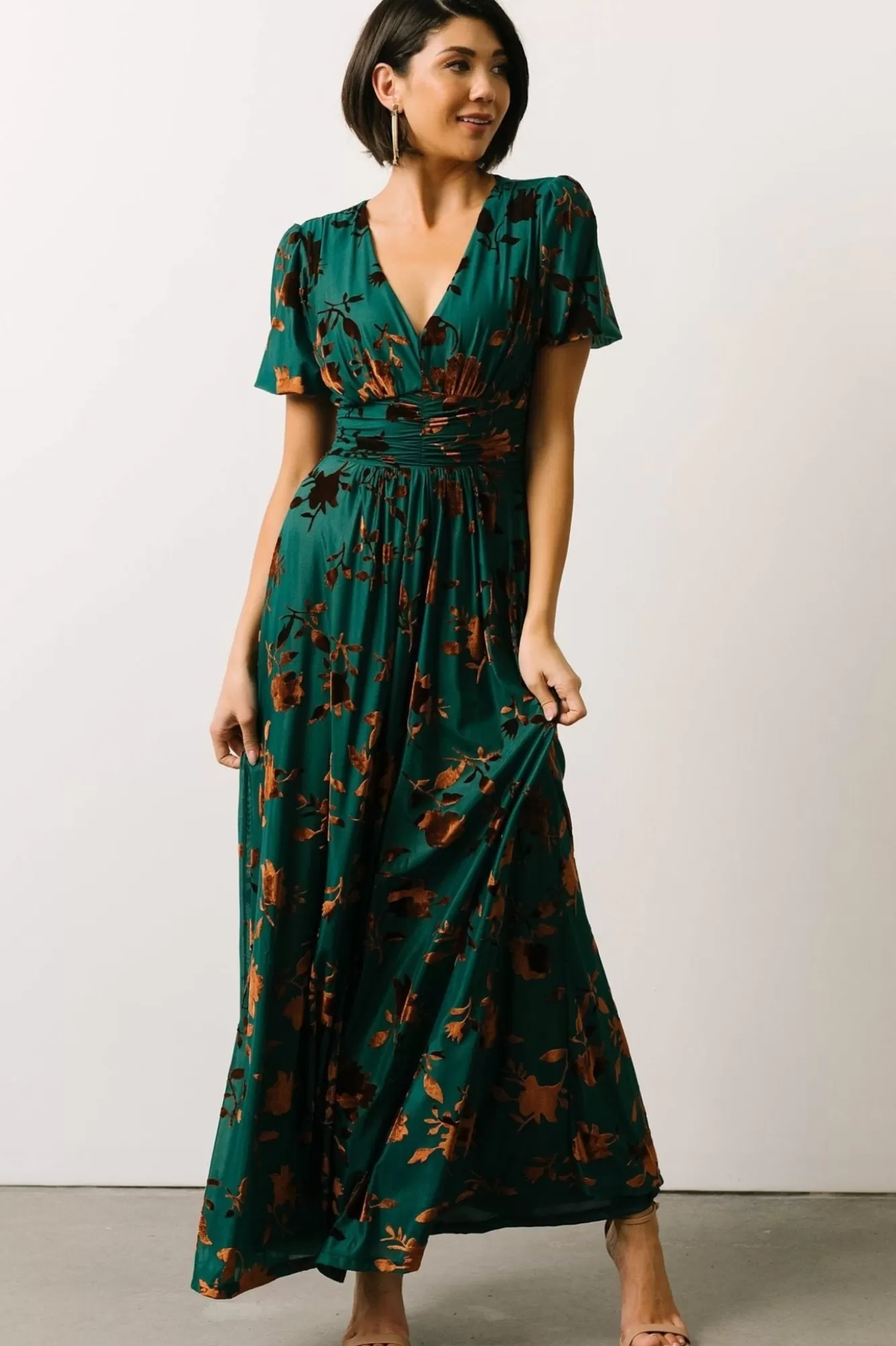 Baltic Born Maxi Dresses | Maxi Dresses | Leslie Velvet Maxi Dress | Bronze + Jade