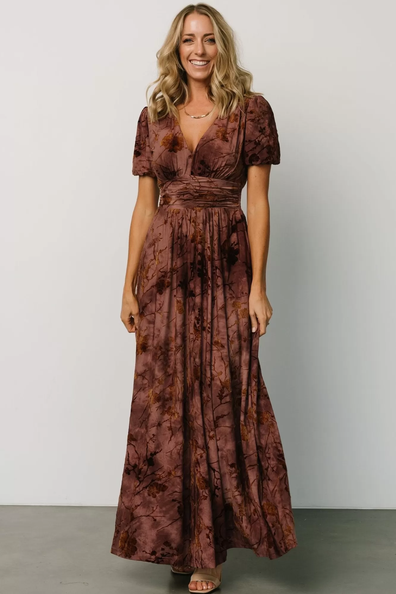 Baltic Born Maxi Dresses | Maxi Dresses | Leslie Velvet Maxi Dress | Dusty Clove