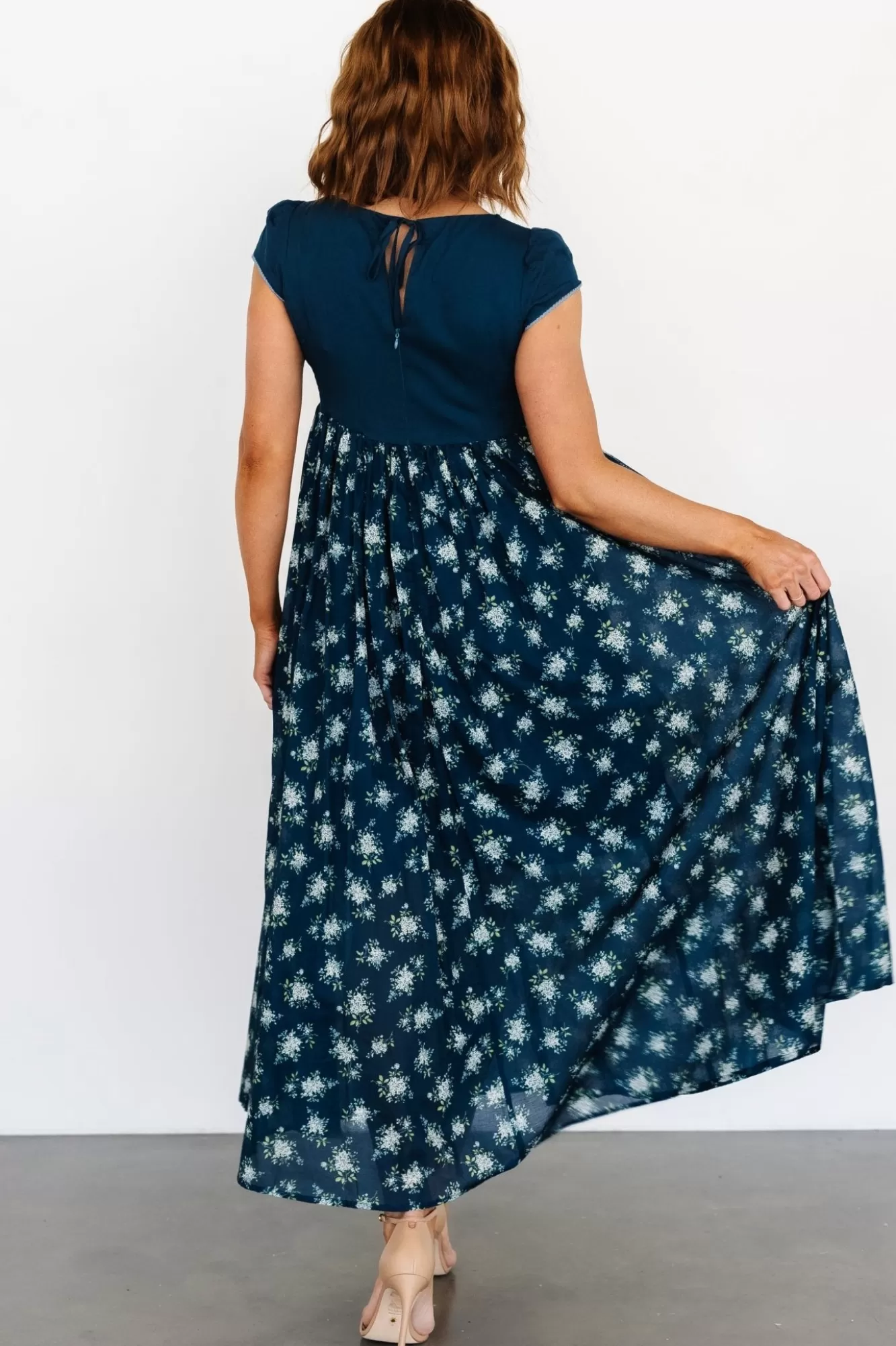 Baltic Born Maxi Dresses | Maxi Dresses | Lucille Maxi Dress | Dark Blue Floral