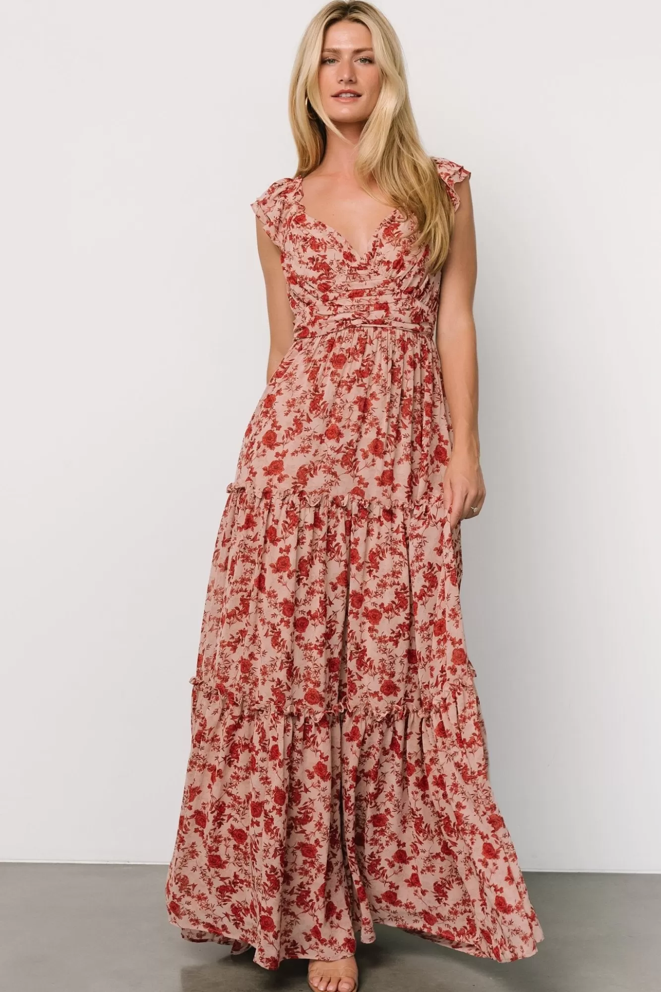 Baltic Born Maxi Dresses | Maxi Dresses | Martina Maxi Dress | Blush + Red