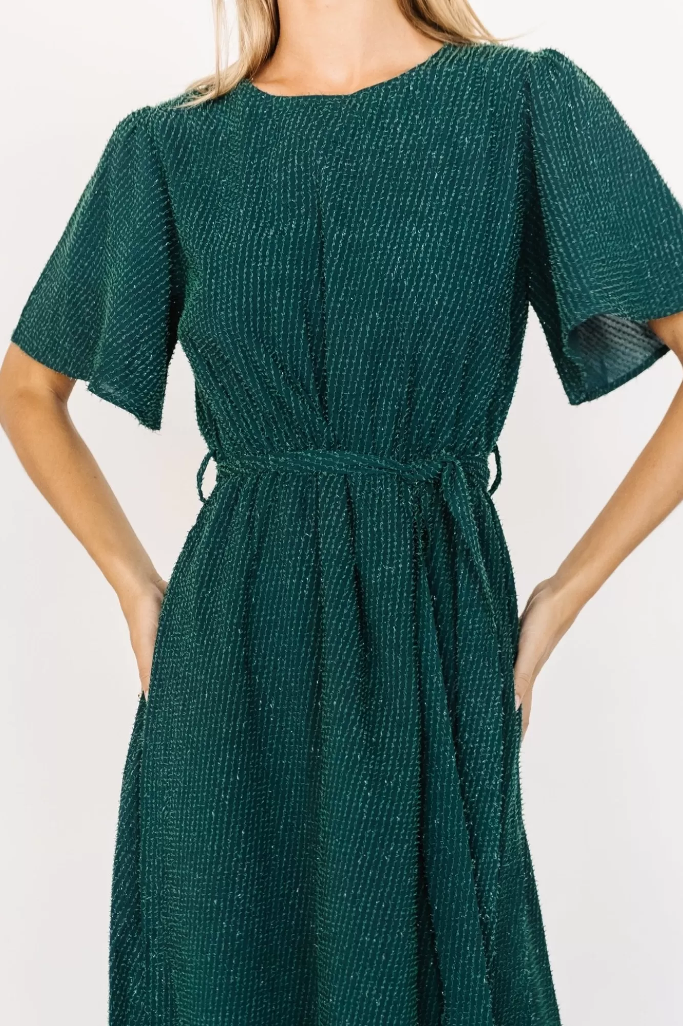 Baltic Born Maxi Dresses | Maxi Dresses | McCall Textured Maxi Dress | Dark Green