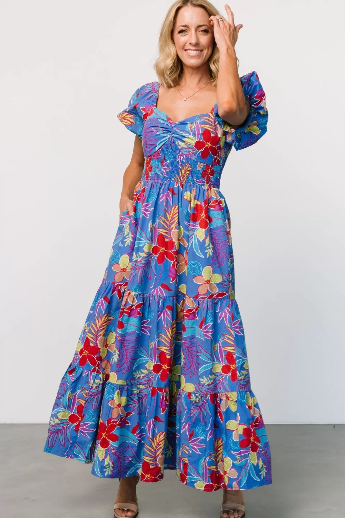 Baltic Born Maxi Dresses | Maxi Dresses | Melanie Maxi Dress | Blue Multi