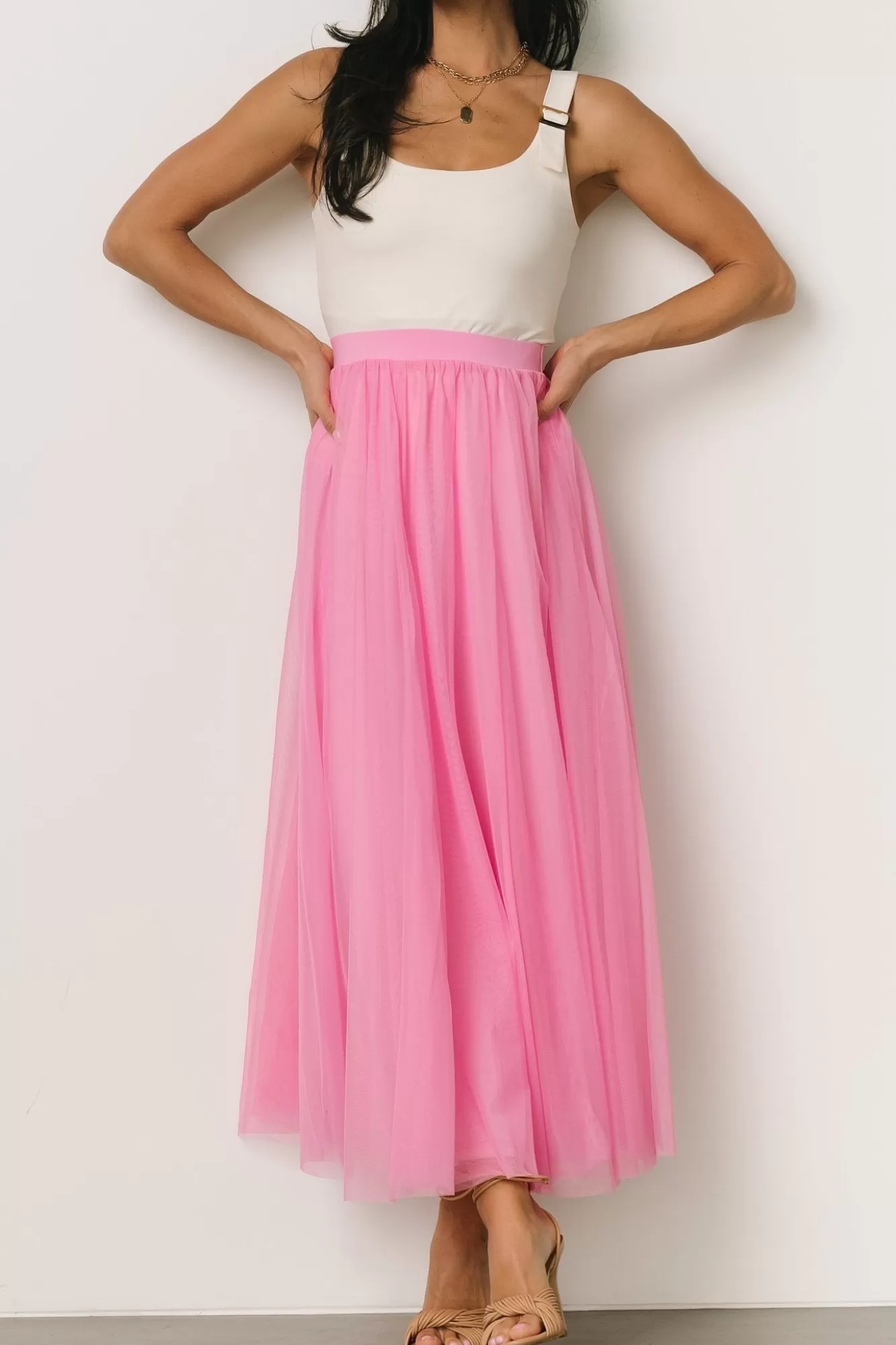 Baltic Born Maxi Dresses | Maxi Dresses | Mila Tulle Skirt | Taffy Pink