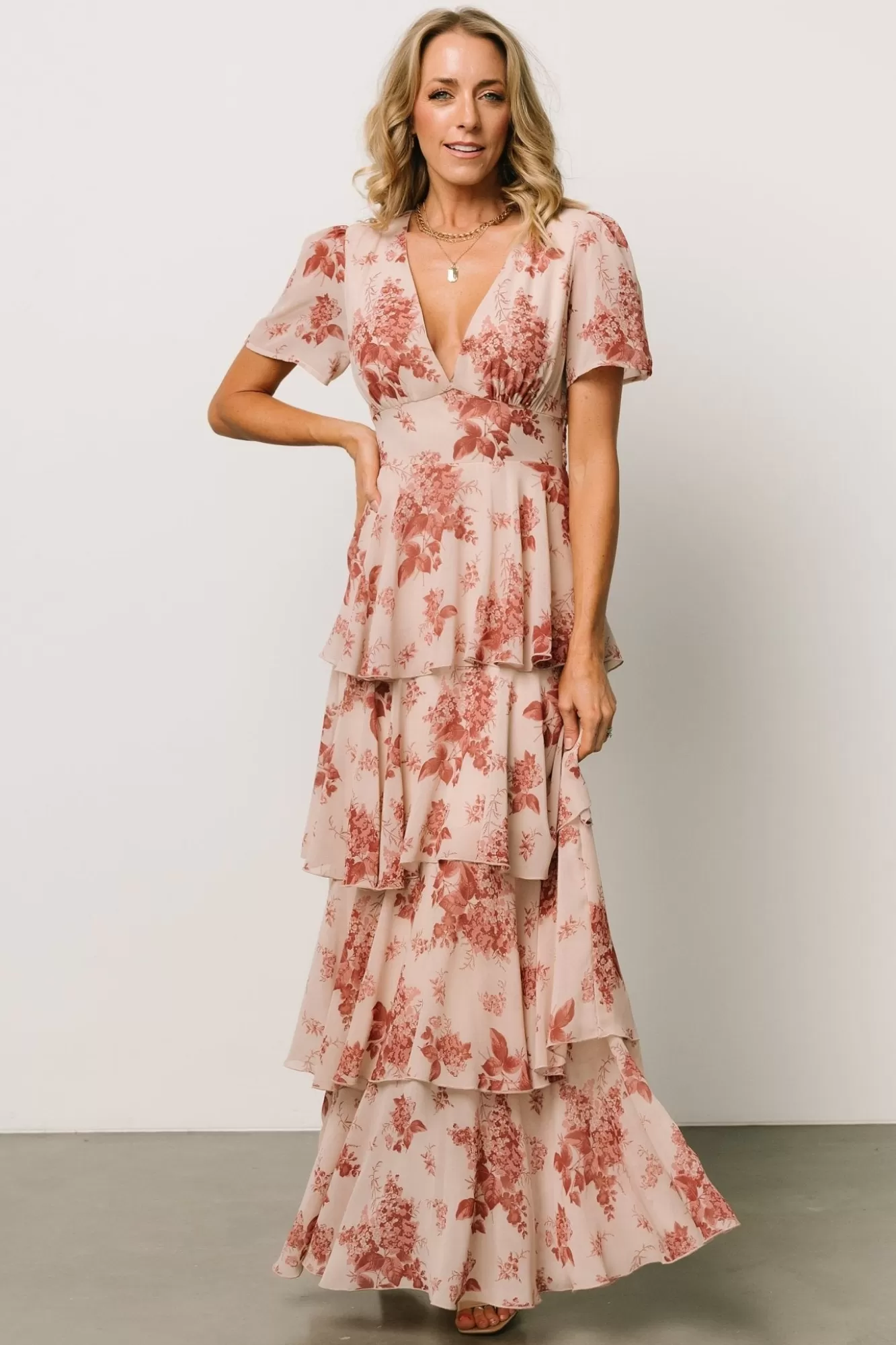 Baltic Born Maxi Dresses | Maxi Dresses | Montaigne Ruffle Maxi Dress | Rose Floral