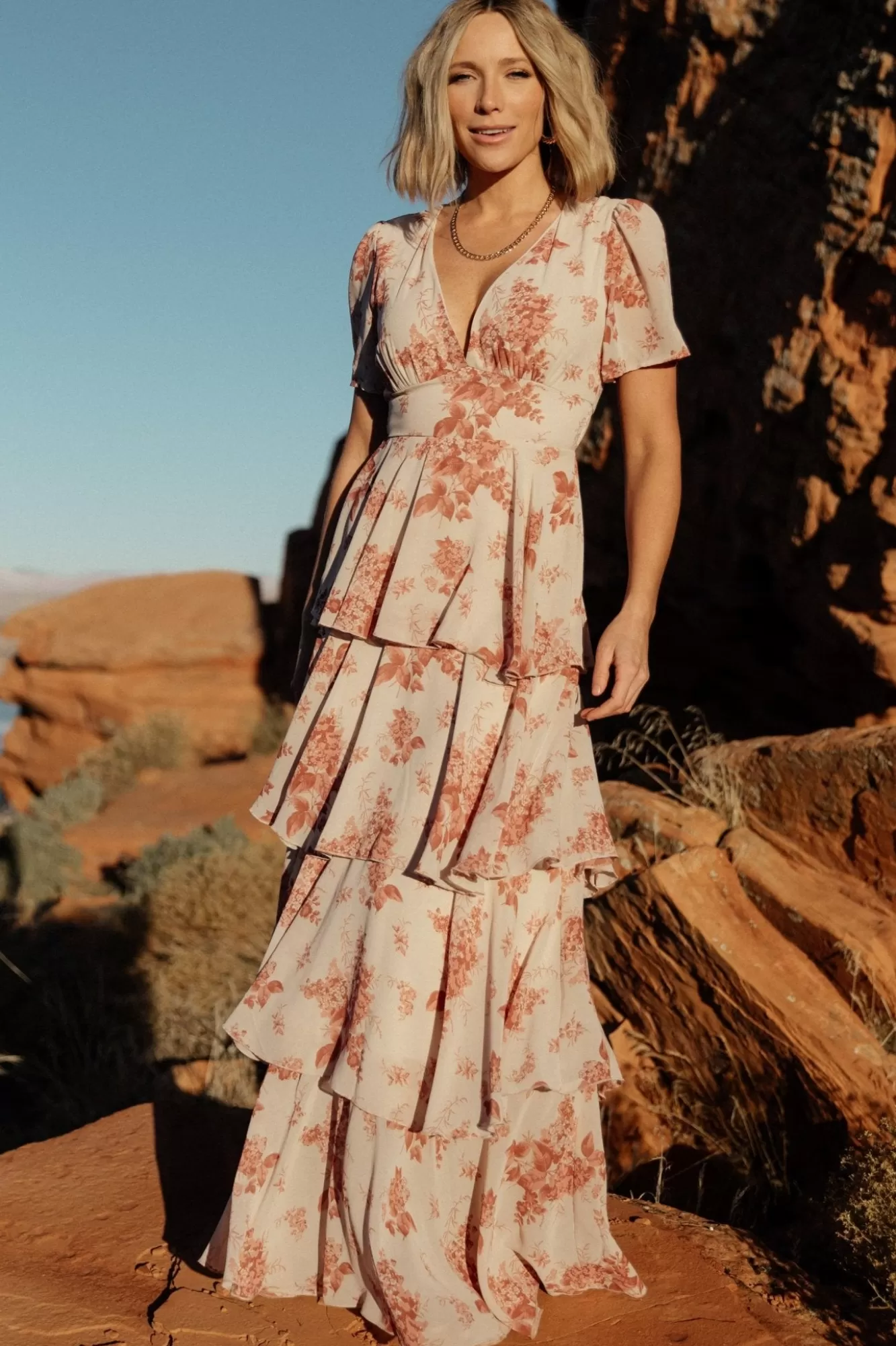 Baltic Born Maxi Dresses | Maxi Dresses | Montaigne Ruffle Maxi Dress | Rose Floral