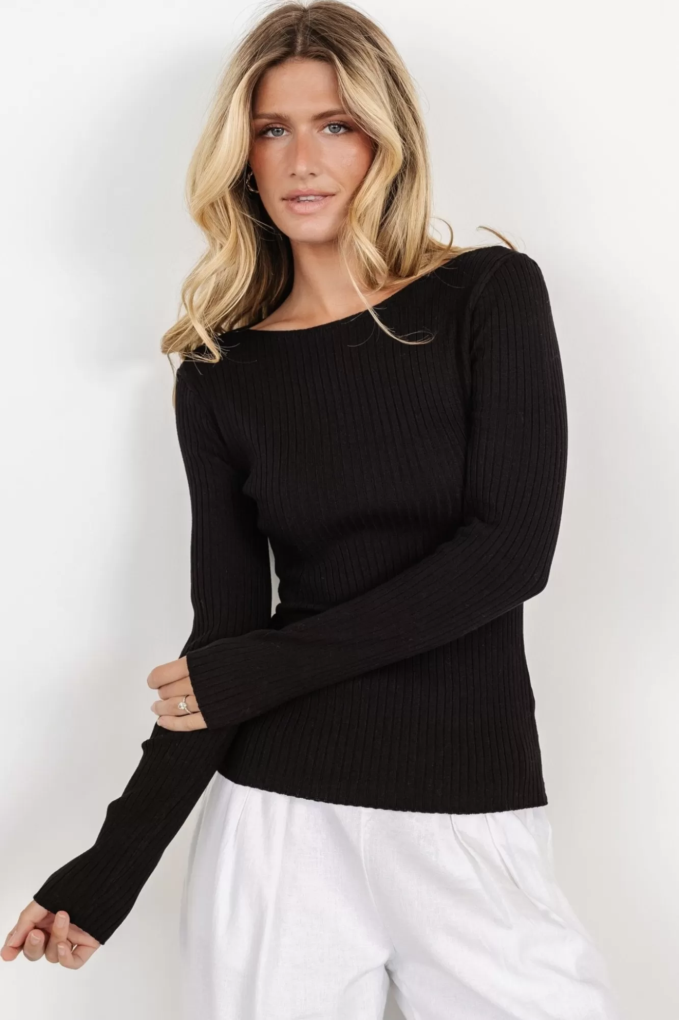 Baltic Born Basics | Morris Ribbed Knit Top |