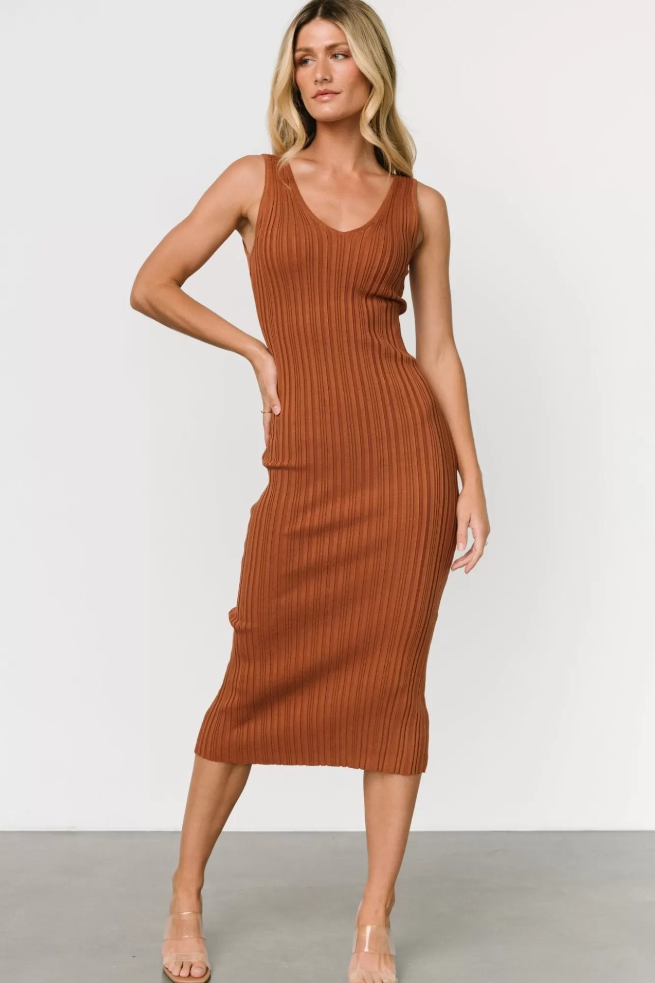 Baltic Born Midi Dresses | Midi Dresses | Napa V Neck Tank Dress |