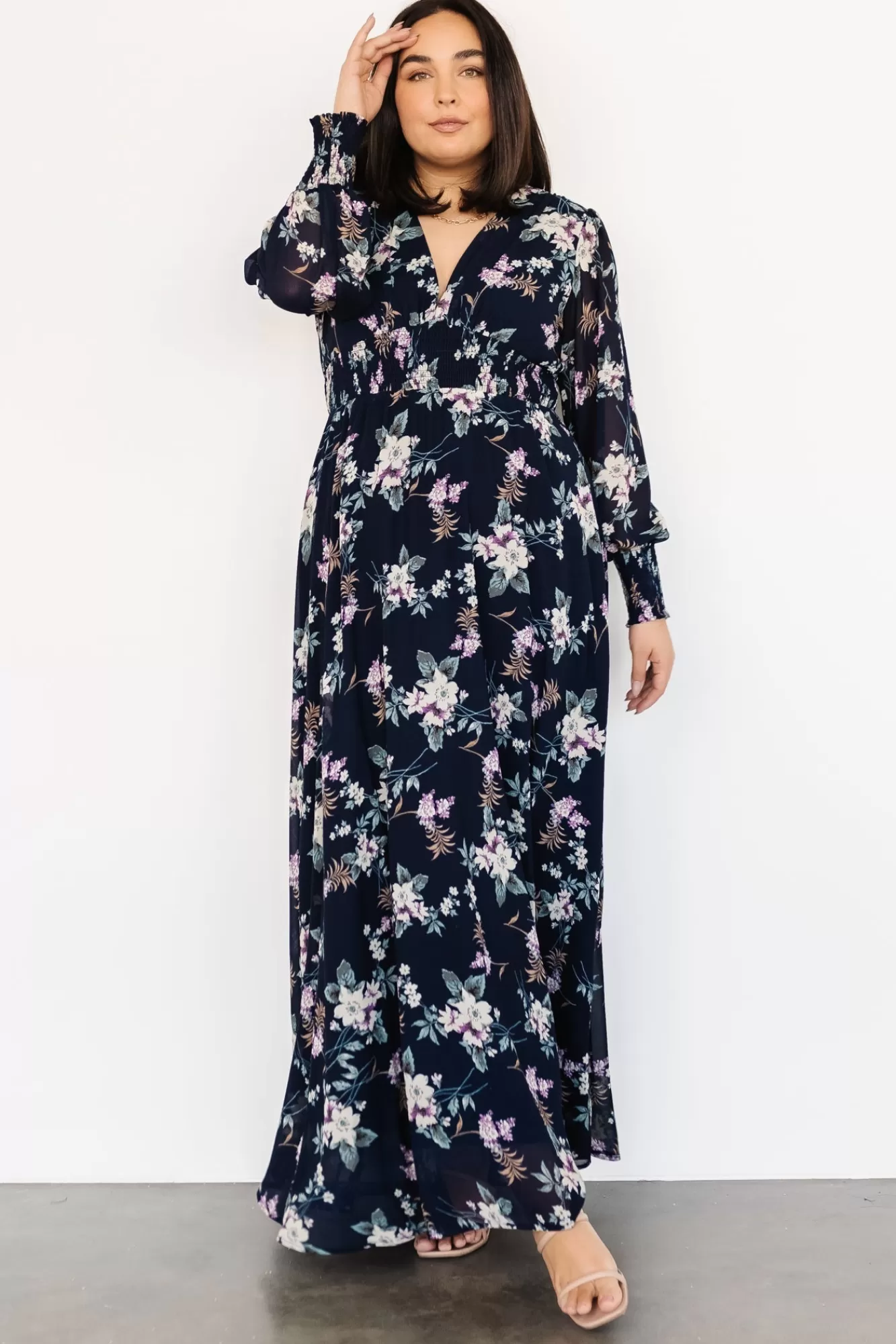 Baltic Born Maxi Dresses | Maxi Dresses | Olivia Maxi Dress | Navy Garden Floral