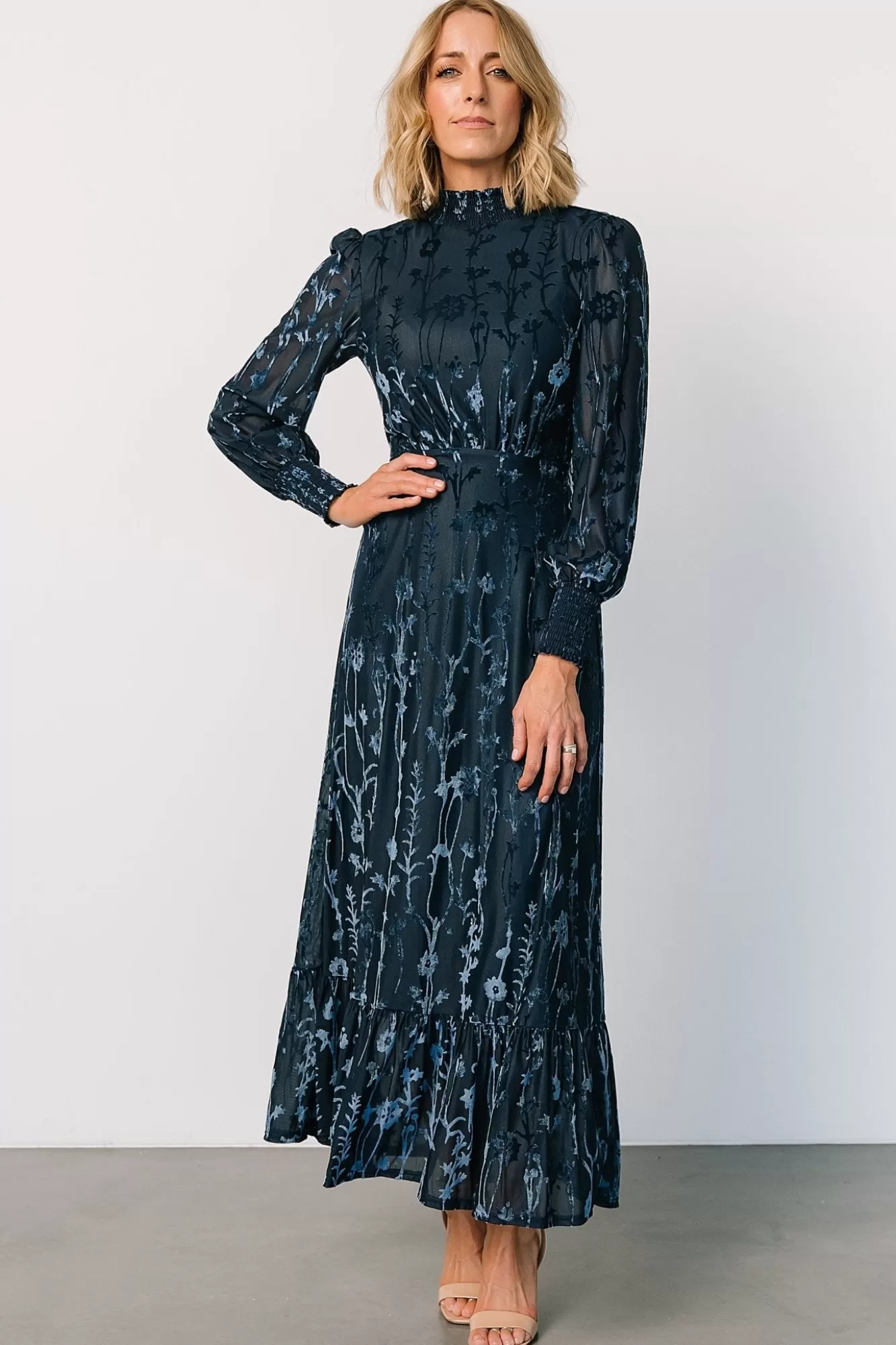 Baltic Born Maxi Dresses | Maxi Dresses | Penelope Velvet Maxi Dress | Midnight Blue