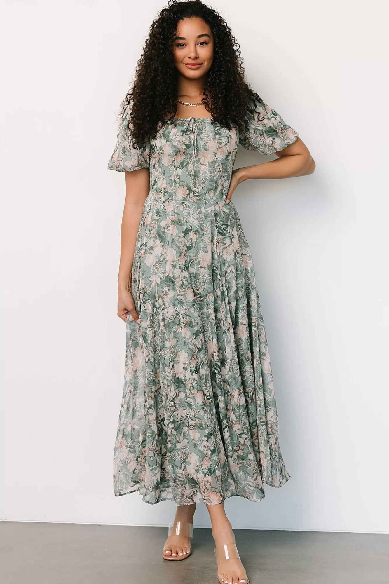 Baltic Born Maxi Dresses | Maxi Dresses | Raelynn Maxi Dress | Sage Floral