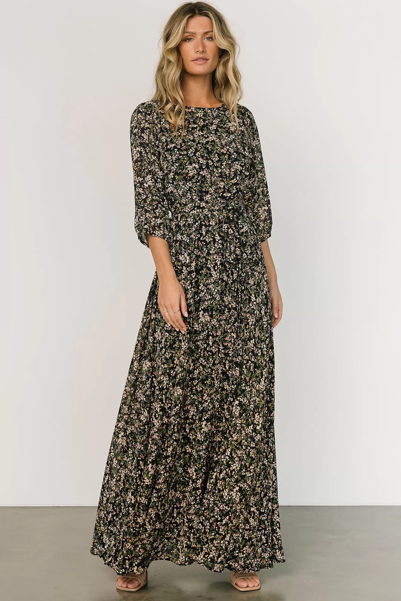 Baltic Born Maxi Dresses | Maxi Dresses | Rebecca Maxi Dress | Black Floral