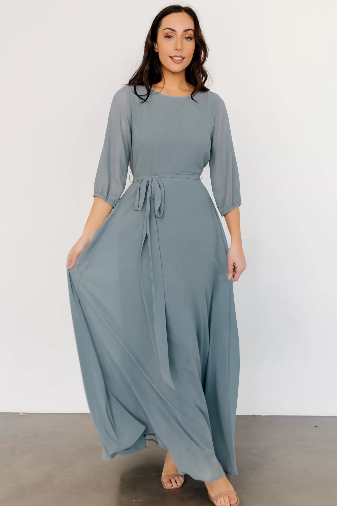 Baltic Born Maxi Dresses | Maxi Dresses | Rebecca Maxi Dress | Dusty Blue