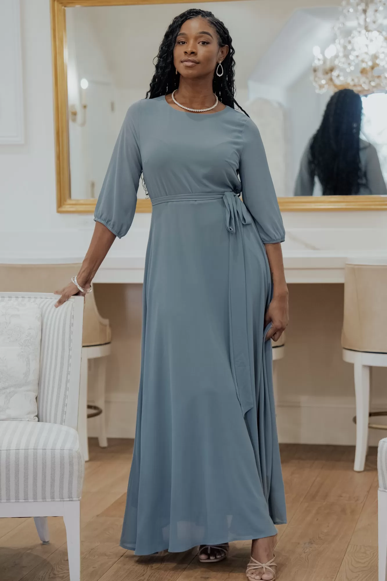 Baltic Born Maxi Dresses | Maxi Dresses | Rebecca Maxi Dress | Dusty Blue