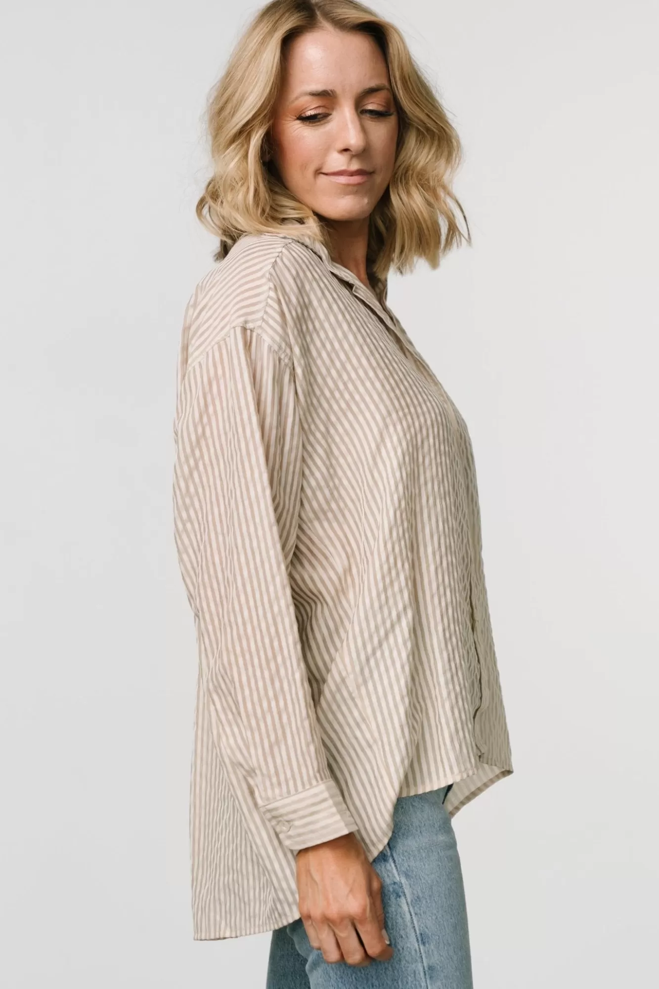 Baltic Born Blouses + Shirts | Sheldon Striped Oversized Top |