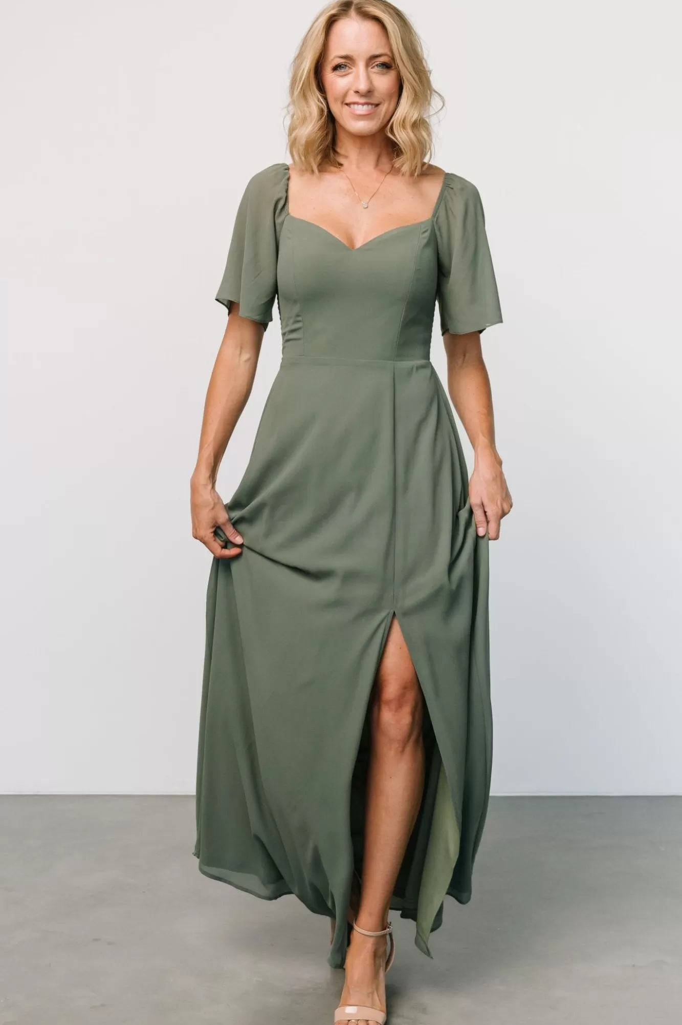 Baltic Born Maxi Dresses | Maxi Dresses | Sierra Sweetheart Maxi Dress | Dark Sage