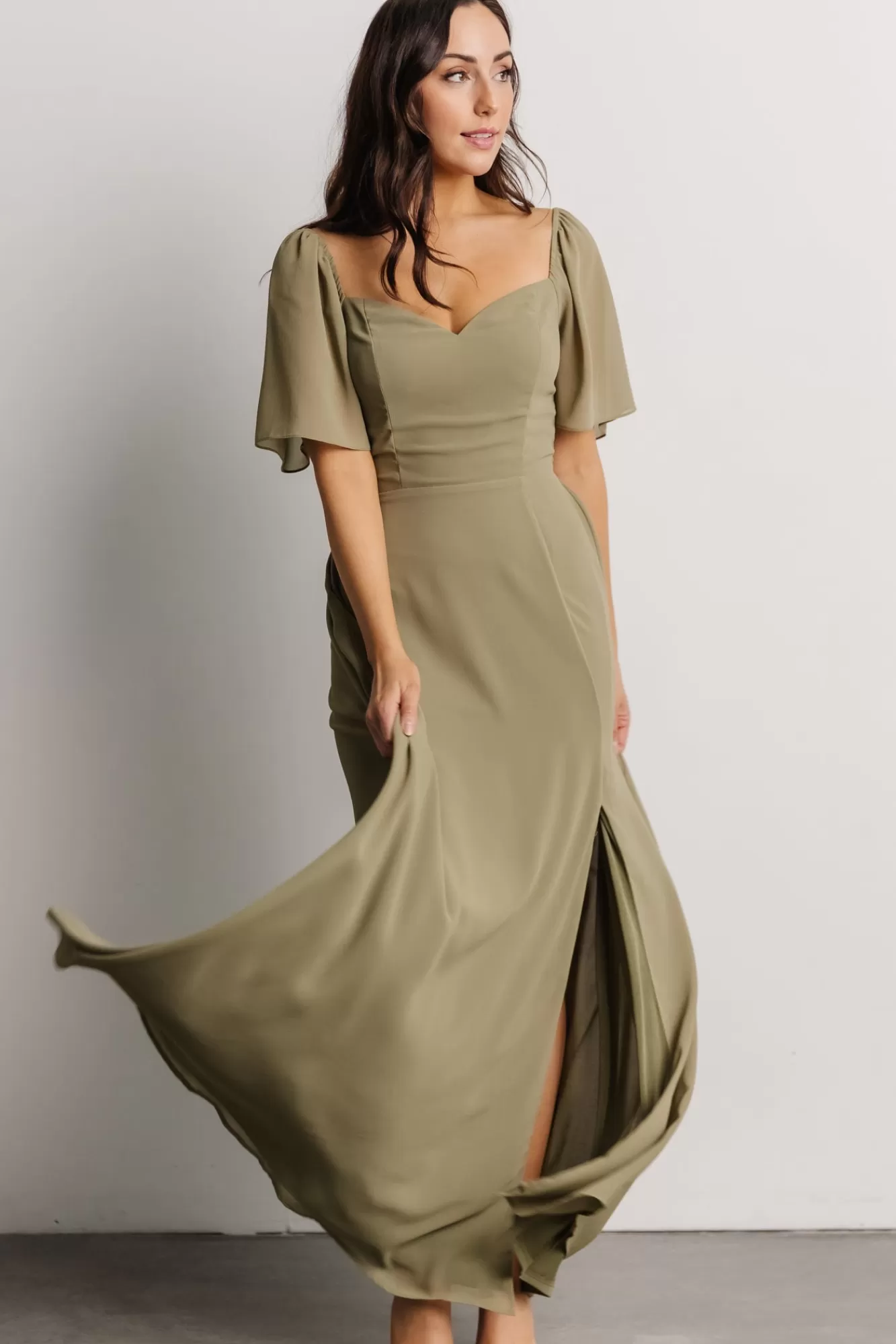 Baltic Born Maxi Dresses | Maxi Dresses | Sierra Sweetheart Maxi Dress | Dusty Olive