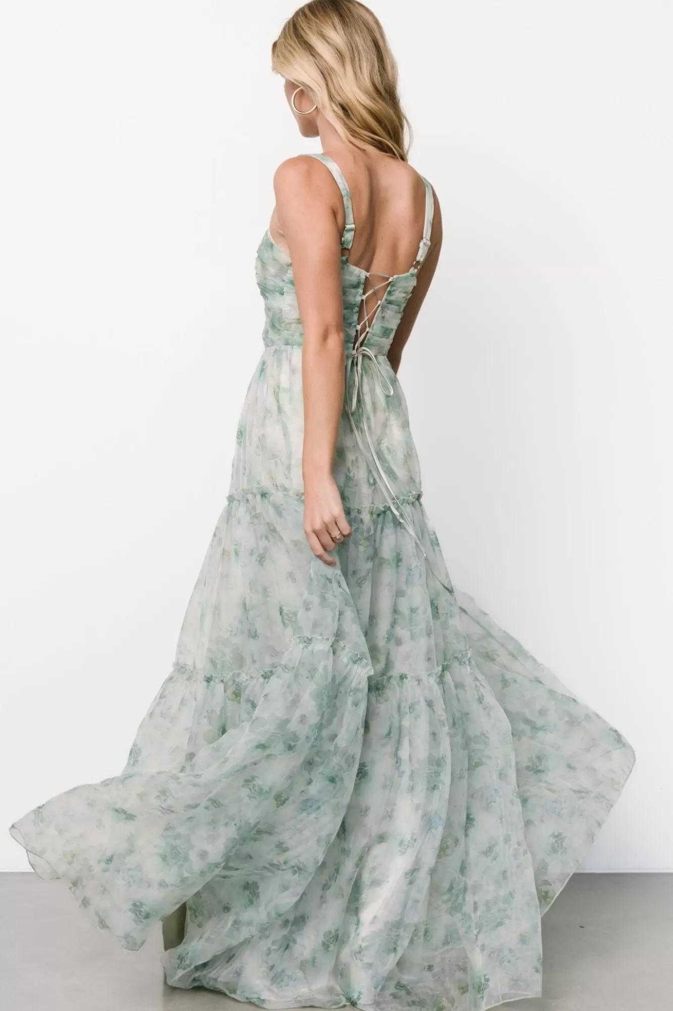 Baltic Born Maxi Dresses | Maxi Dresses | Sinclair Sweetheart Gown | Green Floral