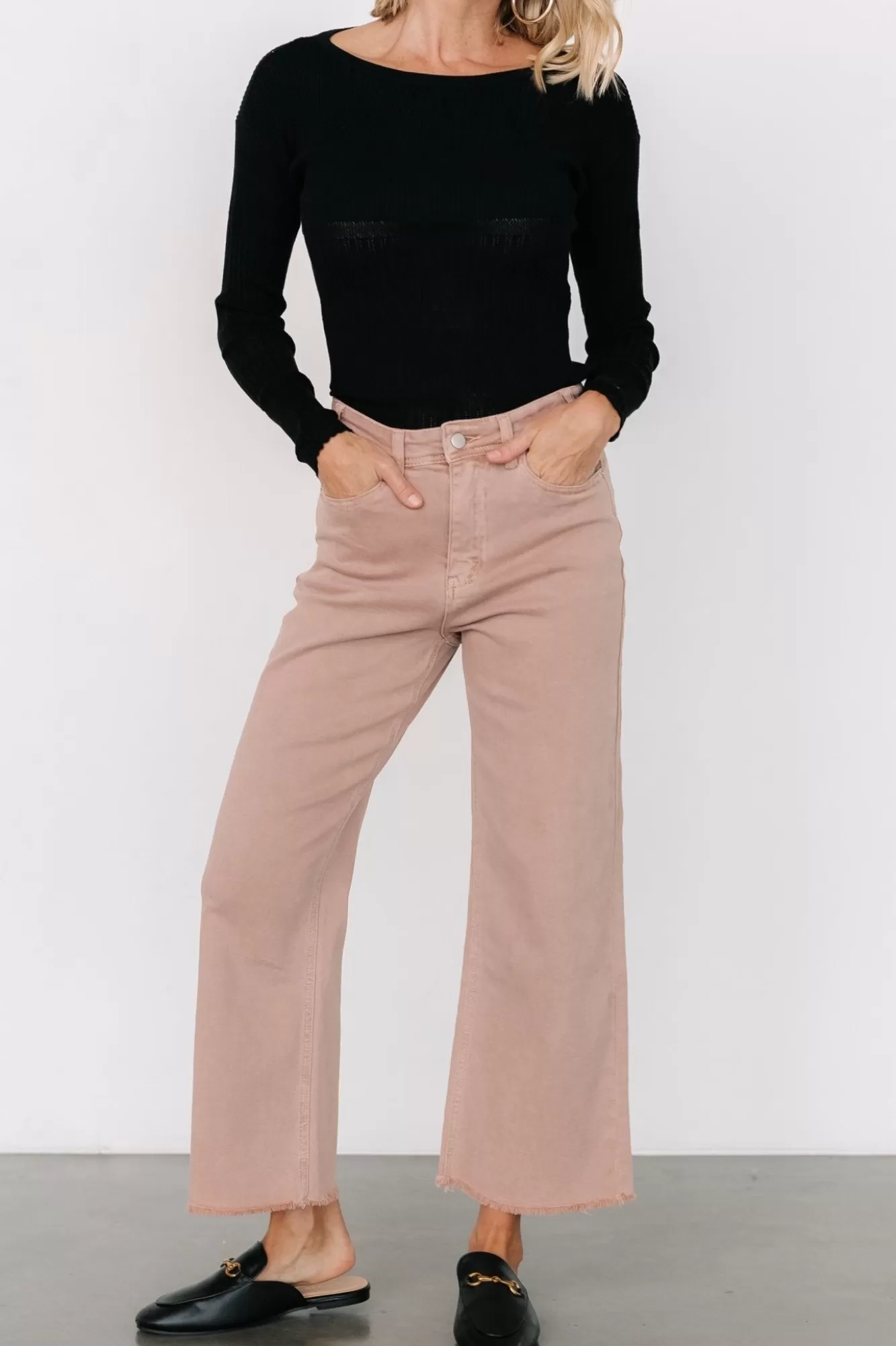 Baltic Born Pants | Spence Denim Pants | Dusty Rose