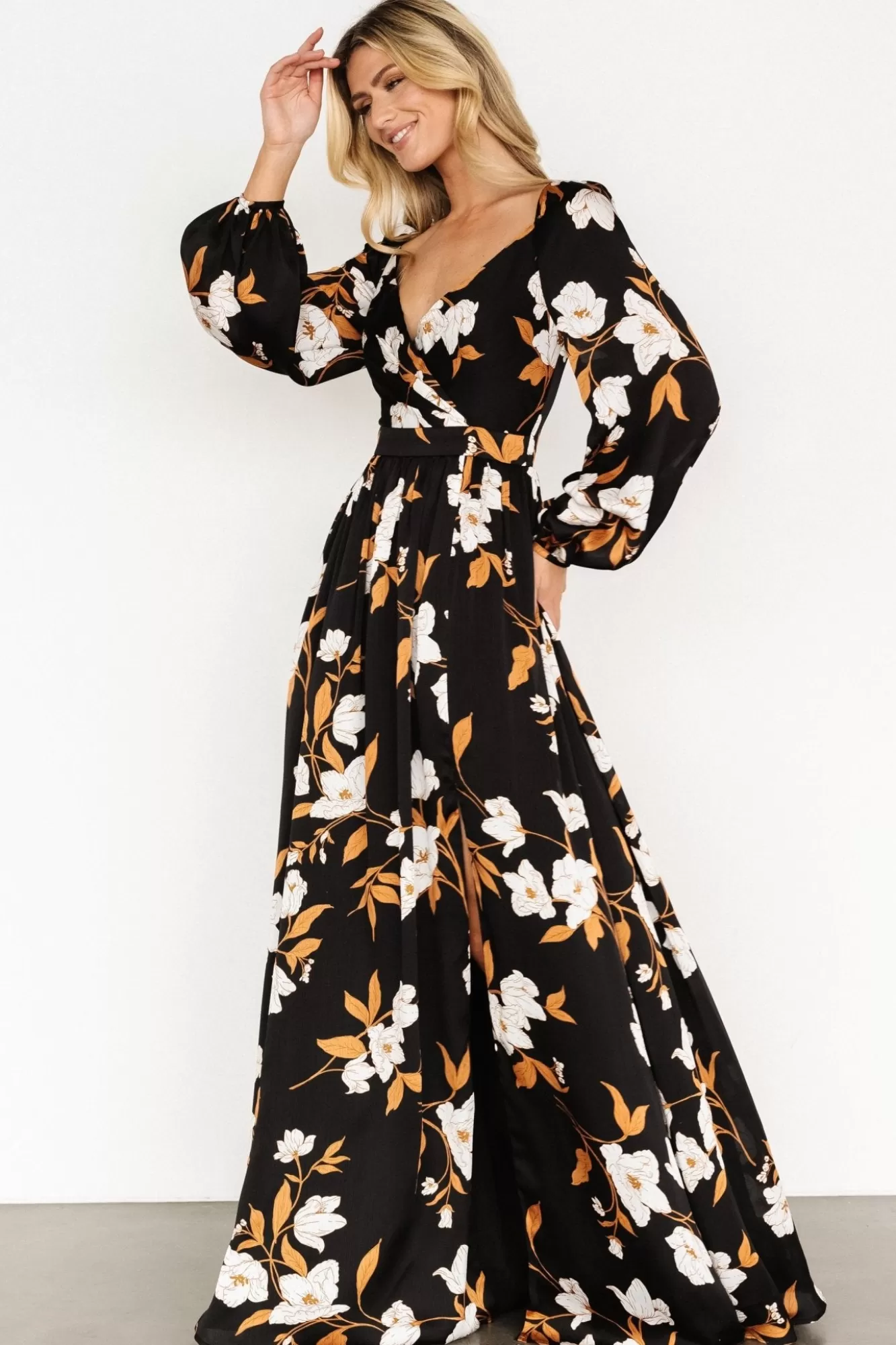 Baltic Born Maxi Dresses | Maxi Dresses | Tristan Maxi Dress | Black Floral