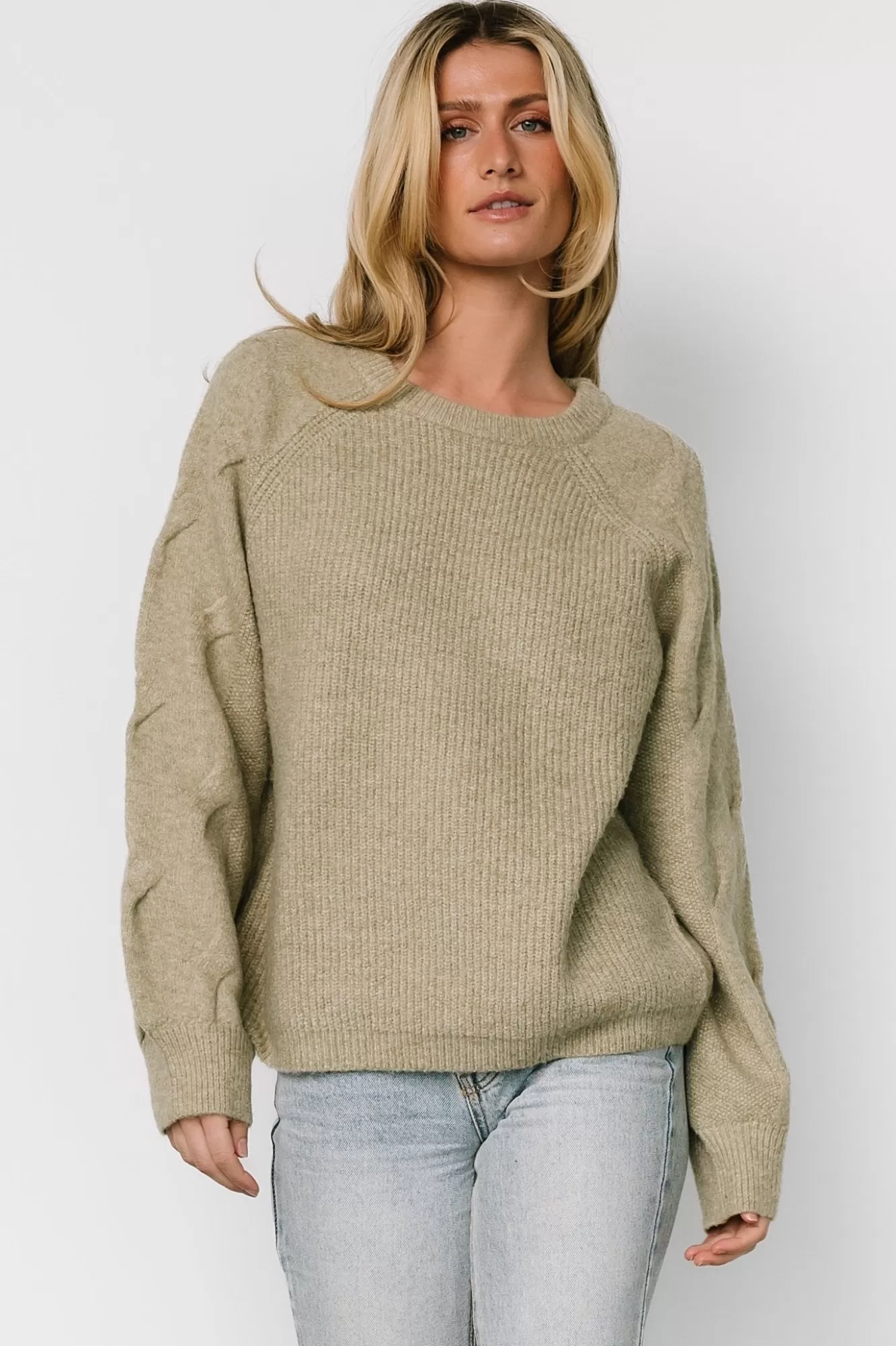 Baltic Born Sweaters | Vancouver Sweater | Light Olive