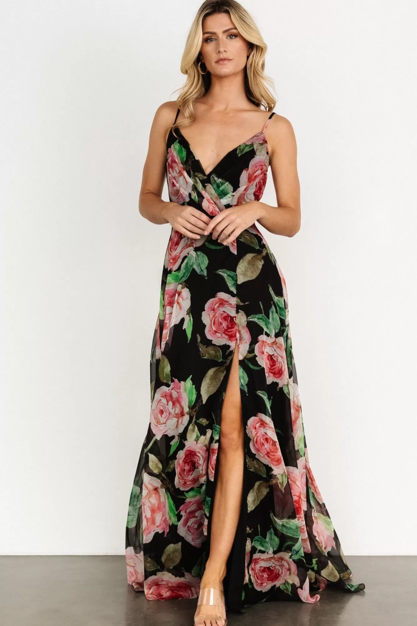 Baltic Born Maxi Dresses | Maxi Dresses | Vivienne Maxi Dress | Black Rose Floral